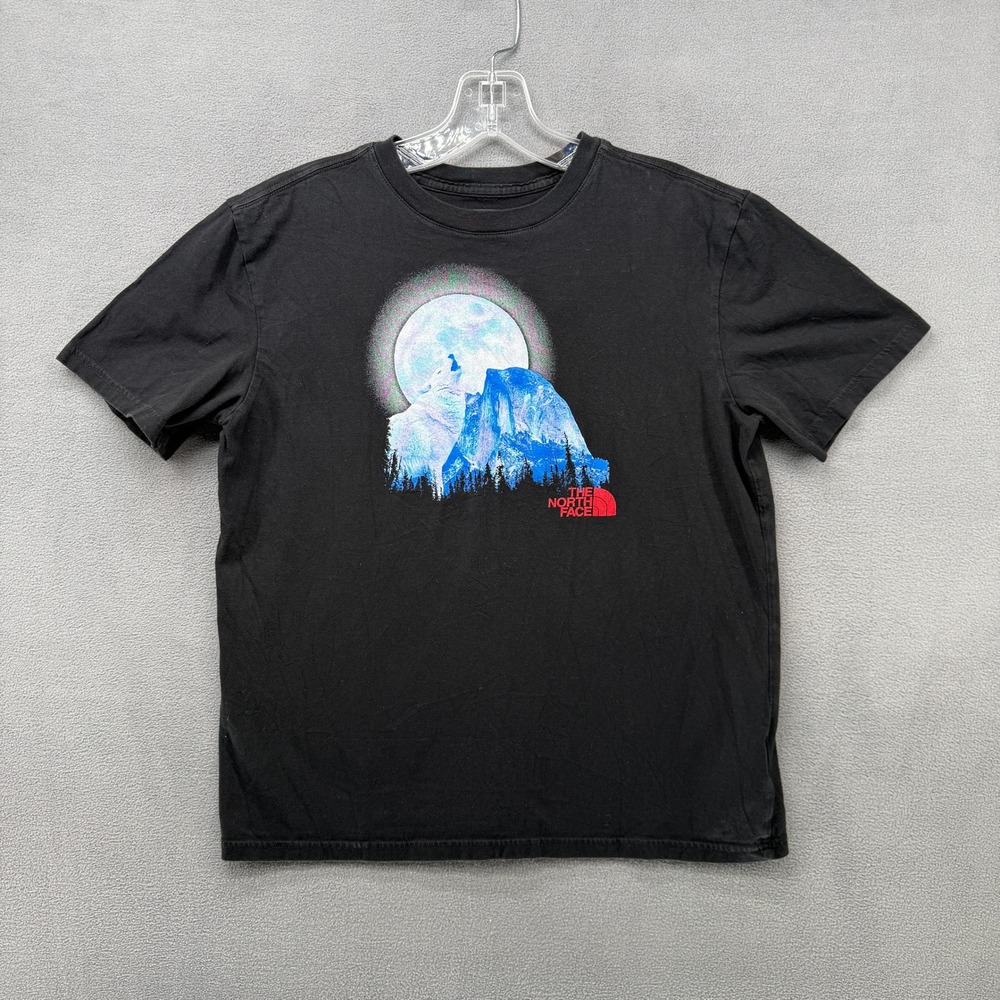 The North Face Youth XL 14/16 Black Wolf Moon Half Dome Graphic T-Shirt
